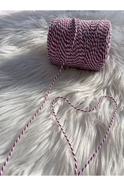 eylülün etiket fabrikası Packaging Tying Rope Plum White Color 200 m