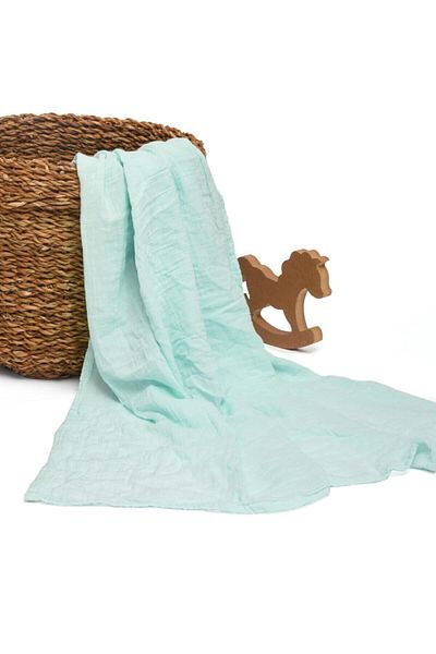 Messido Muslin Blanket 100 Cm X 110 Cm Blue