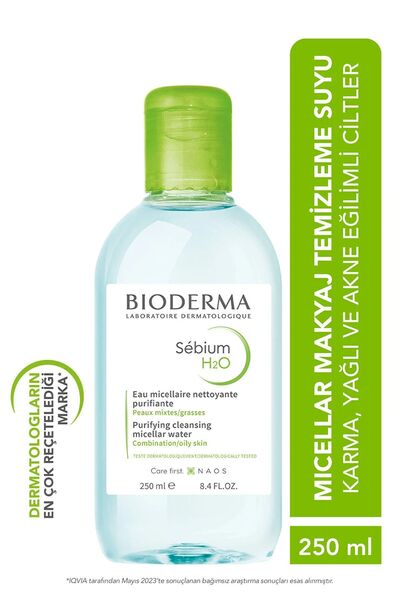 Bioderma Sébium H2O Karma, yağlı ve akne eğilimli ciltler için durulama gerek...