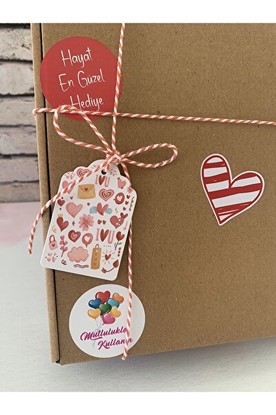 eylülün etiket fabrikası I Love You - Card cu gaură groasă tematică Ziua Îndr...