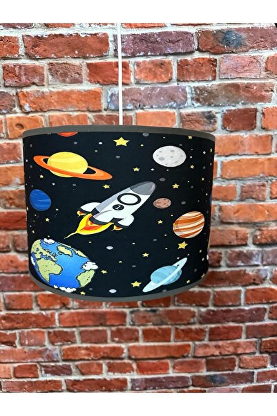 EVSEHOMES Uzay Roket Dijital Baskı Avize