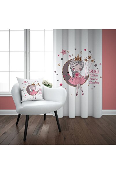 EVSEHOMES Beyaz Ayda Kız Tam Takım Çocuk Odası Seti