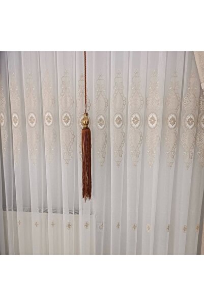 hayallife Sık Pile Kurt Desenli Ağır Işlemli Büyük Desen Tül