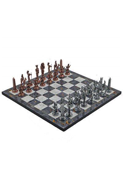Gift Home Gifthome Metal Satranç Takımı / Büyük,osmanlı&bizans,antik Ve Gri M...