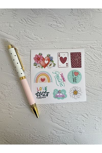 eylülün etiket fabrikası Notebook - Laptop - Tablet - Phone - Water Bottle - Water Bottle - Mini Opaque Sticker Set-3 (TOTAL 1 SET)
