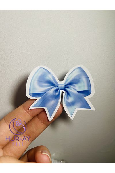 HUR-AY PACK Ροζ και μπλε κορδέλα 4,5 εκ. - 10 αυτοκόλλητα/αυτοκόλλητα