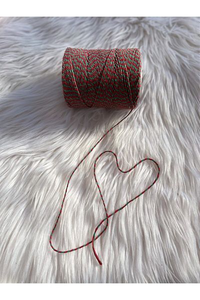 eylülün etiket fabrikası Packaging Tying Rope Red-green Color 200 mt