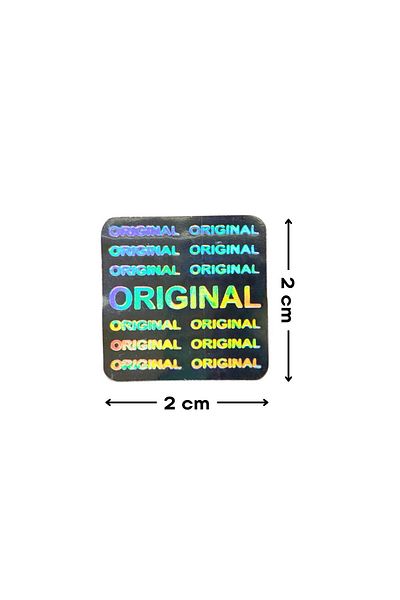 Megas Etiket Rolă originală 2x2 1000 buc. Autocolant cu hologramă