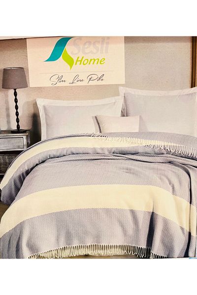 SESLİ HOME بيكيه قطني بقصة ضيقة مع صوت فردي - 160x220 سم