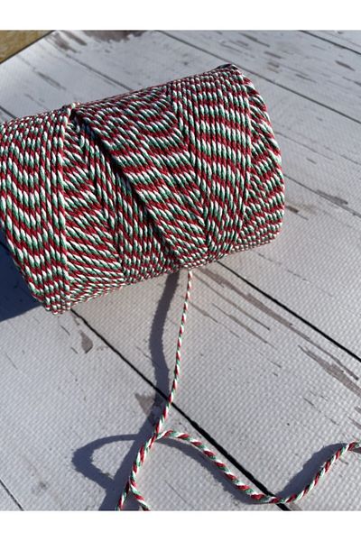 eylülün etiket fabrikası Packing/tying Rope Red-green-white Color 200 M.