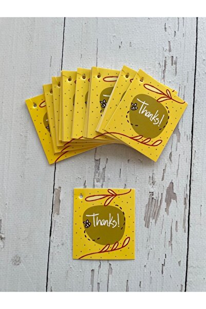 eylülün etiket fabrikası Etichetă Cadou / Mulțumire / Notă 6,5-7 Cm. Mulțumesc (perforat) - 50 buc