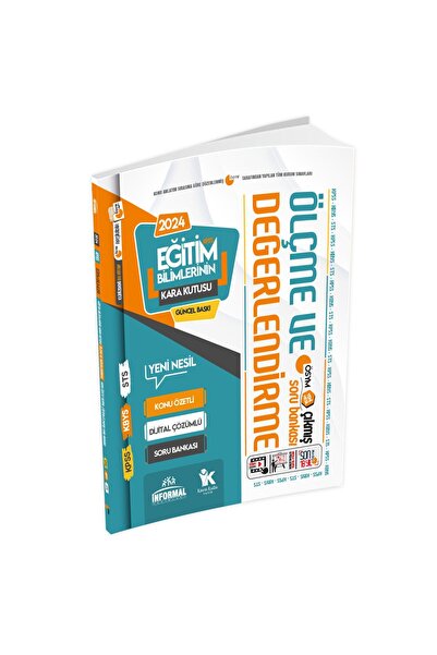 Karakutu Yayınları 2024 Eğitim Bilimlerinin Kara Kutusu ÖLÇME ve DEĞERLENDİRM...