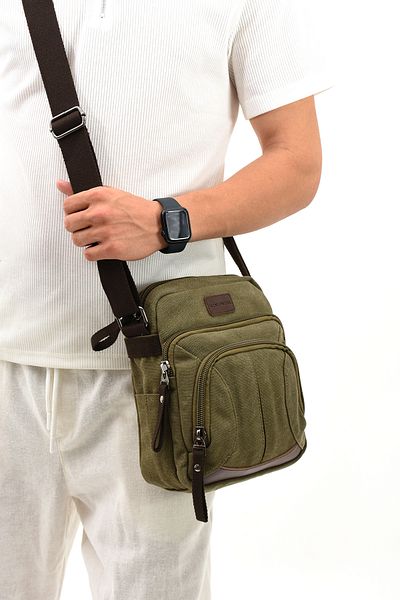 By Hakan eba-5067 Strap Canvas Bag - Shoulder & Messenger Bag KHAKI