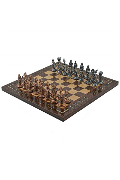 Gift Home Gifthome Metal Satranç Takımı Orta Osmanlı & Bizans Antik Ve Ceviz ...