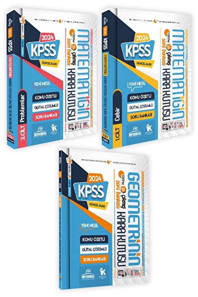 Karakutu Yayınları Kpss Matematik 1-2.cilt Ve Geometrinin Kara Kutusu Konu Öz...