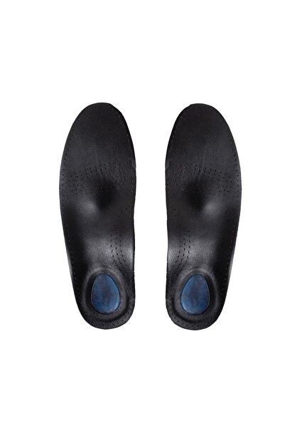 Icemen 101 Plus - Siyah Ortopedik Deri Tabanlık Topuk Jeli Destekli Topuk Dikeni