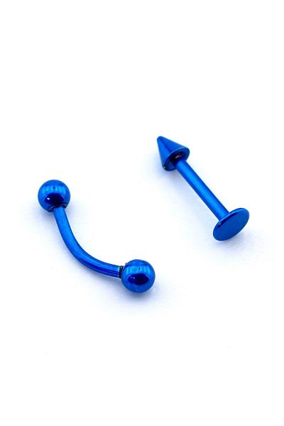 Solfera Stainless Blue Steel Body Piercing Set - P473