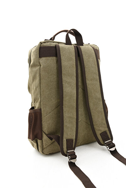 Fiyaka Eba-8678 Canvas Backpack - Travel and School Bag with Laptop Compartment and Multiple Compartments