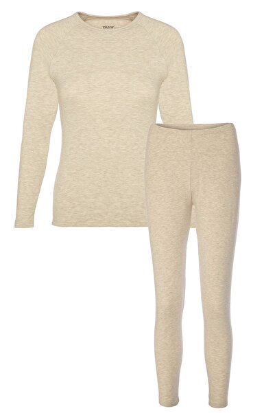TOLIN Women's Cotton Stretch Fabric Thermal Underwear Set Top and Bottom Ş Fl...