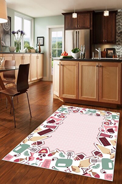 on the clouds Pembe Mutfak Malzemeleri Cupcake Desenli Yıkanabilir Kaymaz Tab...