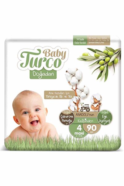 Baby Turco Doğadan 4 Numara Maxi 90 Adet