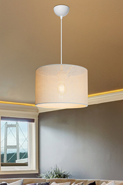 AG LightDesign Beyaz Sarkıt Avize Salon Yatak Odası Mutfak Modern Şık Lamba