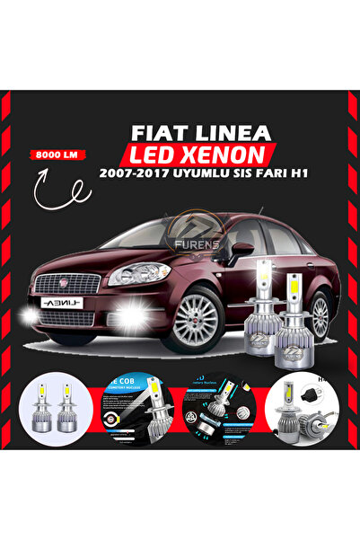 SHOOPLAA Fiat Linea 2007-2017 Sis Farı Uyumlu Şimşek Etkili Led Xenon Perform...