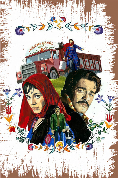 hediyeniburadabul Ρετρό ξύλινη αφίσα με θέμα το Yeşilçam