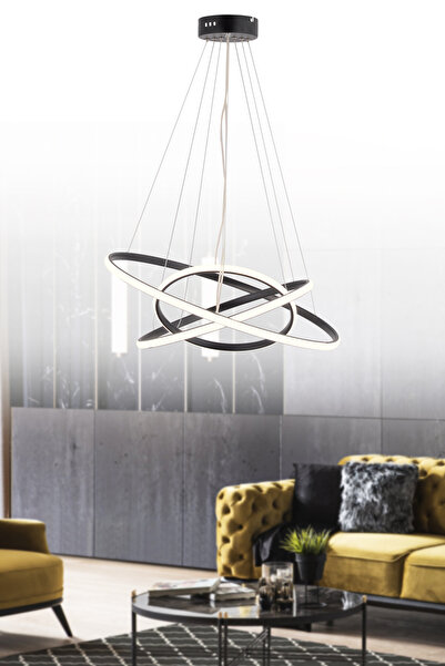 OSC HOME LED MODERN HALE 3LÜ HALKA AVİZE 3 RENK IŞIK SALON,MUTFAK,KORİDOR