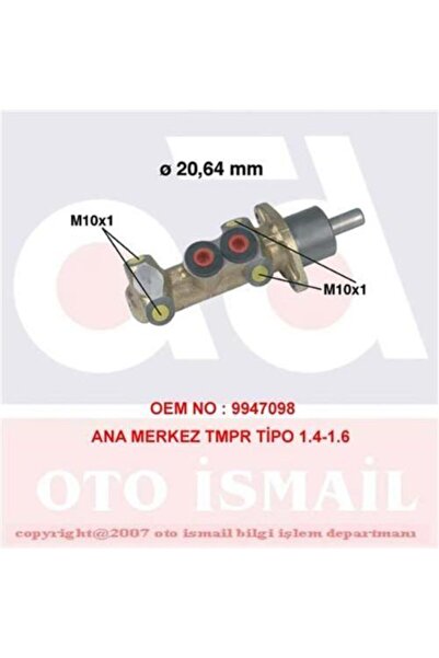 CİFAM 202-44 Fren Ana Merkezi Tempra Tipo