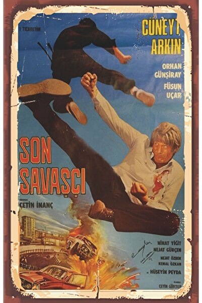 hediyeniburadabul Poster retro din lemn cu tematică Yeşilçam