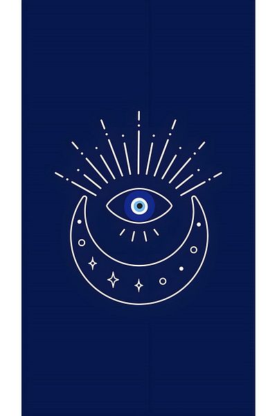 on the clouds Model abstract Moon And Eye Evil Eye Bead Lavabil Bază anti-alunecare Covoraș de yoga rezistent la pete Covoraș de pilates