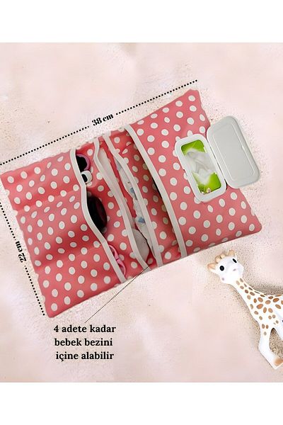 on the clouds Double Sided Patterned - Mother Baby Care Bag, Organizer with Diaper Opening and Changing Compartments