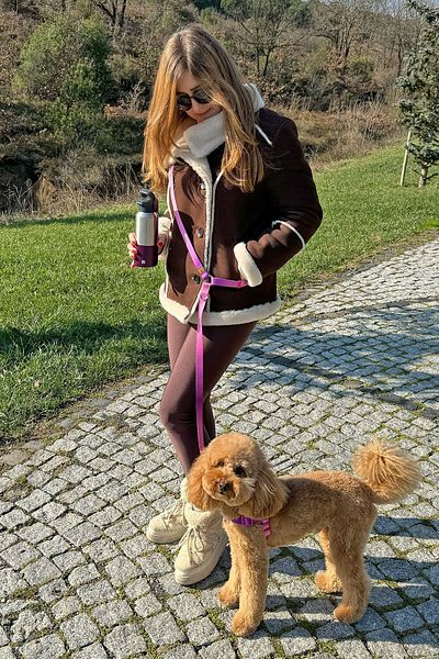 JesPawty Purple-Pink Hands Free - Hands Free Travel Strap