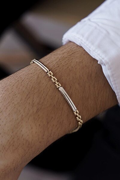 ALTINTAŞ KUYUMCULUK Iki Renkli Light Altın Bileklik