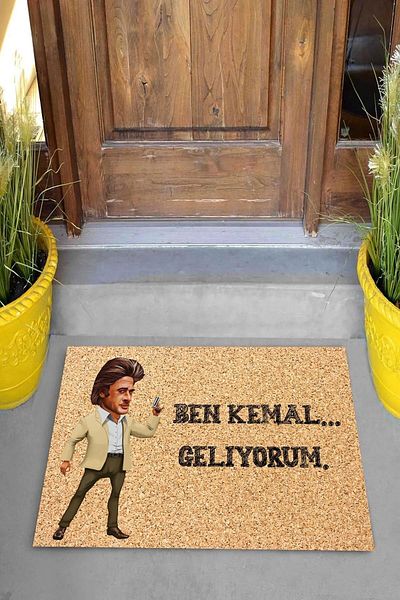 on the clouds Ψηφιακή εκτύπωση I'm Coming Kemal Written Cüneyt Arkın Διακοσμητικό χαλάκι μπροστινής πόρτας