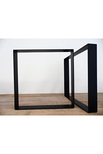 Beasym Kare Lama Metal Siyah Ayak Masa Ayağı
