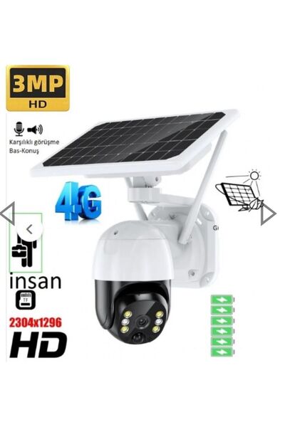 Genel Markalar Güneş Panelli Güvenlik Kamerası