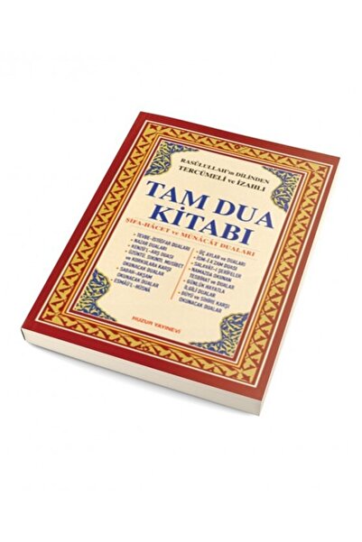 Huzur Yayınevi Rasulullah`ın Dilinden Tercümeli Ve Izahlı Tam Dua Kitabı (kar...