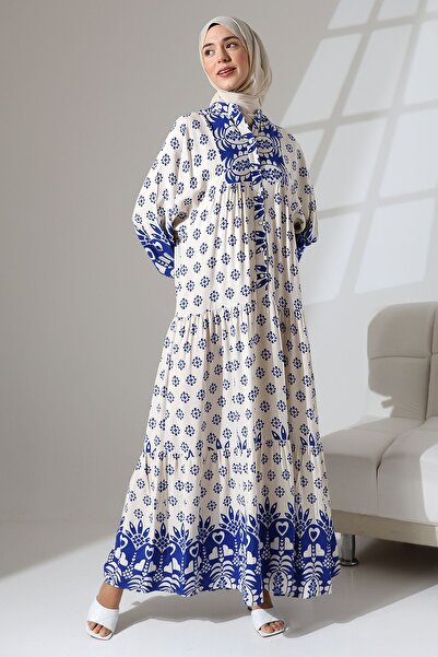 Mihran Butik 100% Viscose - Casual and Comfortable Long Floral Print Fairy Su...