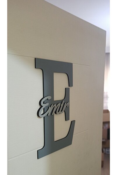 woodengifts ÇOCUK VE BEBEK ODASI HARF ÜZERİ İSİMLİ KAPI VE DUVAR KAPI SÜSÜ PA...