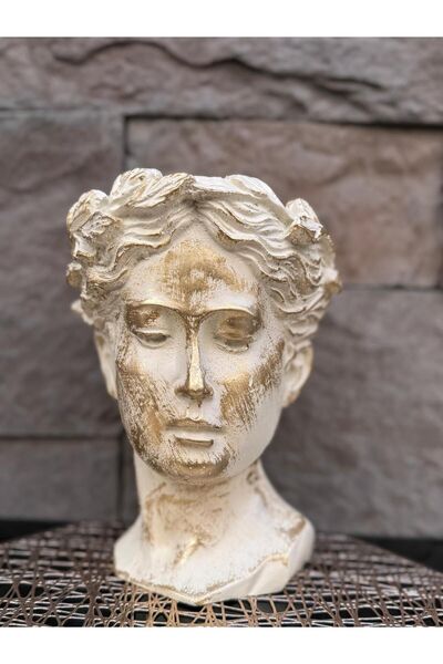 Peramari Βάζο Helen - Πολυεστέρας, Μονό, Κρεμ Αντίκα Διακοσμητικό