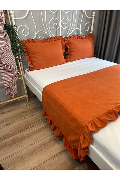 Decamor home Set pat dublu cu gresie și pernă