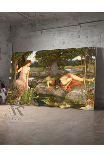 AR AJANS KANVAS TABLO Žene pored jezera Dekorativna slika na platnu