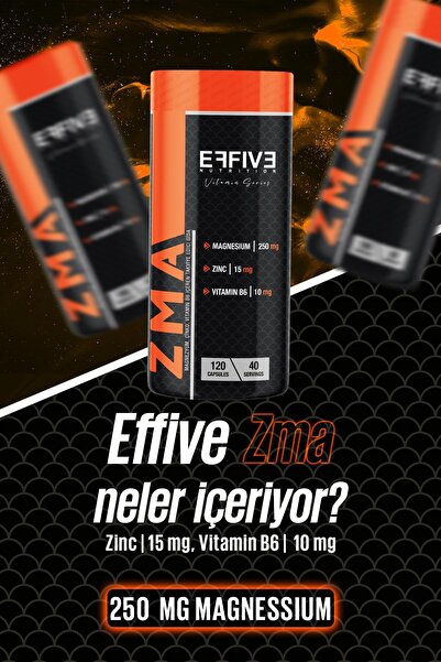 Effive Nutrition ZMA 120 Kapsül