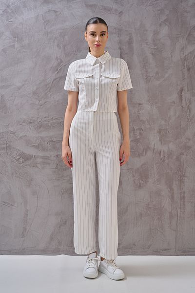 SHUGAA Set de costum premium cu dungi pentru femei