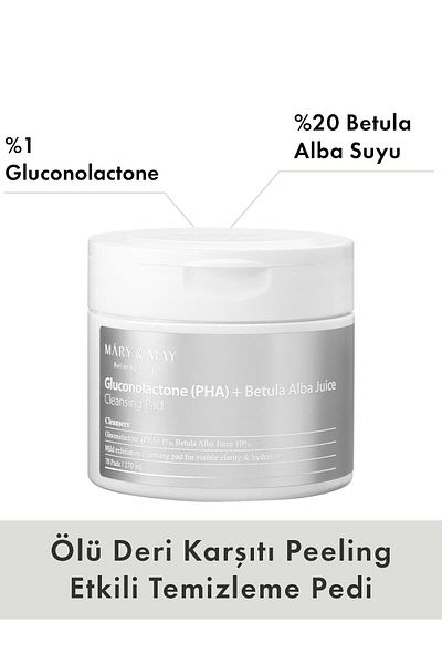 Mary & May Mary&May Gluconolactonă (PHA)+Betula Alba Juice Cleansing Pad 70 buc