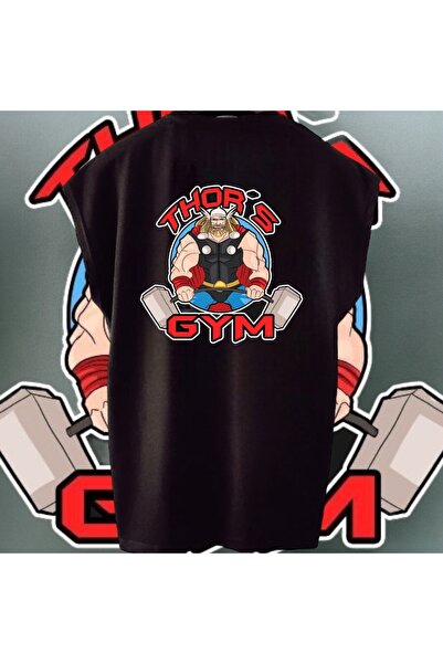 Vordevia Αθλητικό μπλουζάκι Thor's GYM με στάμπα μισό μανίκι