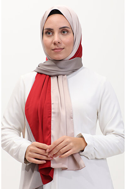 sefamerve Stone Red Smoke Colored Roe Shawl 81049-43