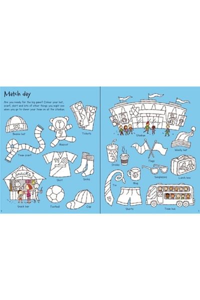 Usborne First Coloring Book Football